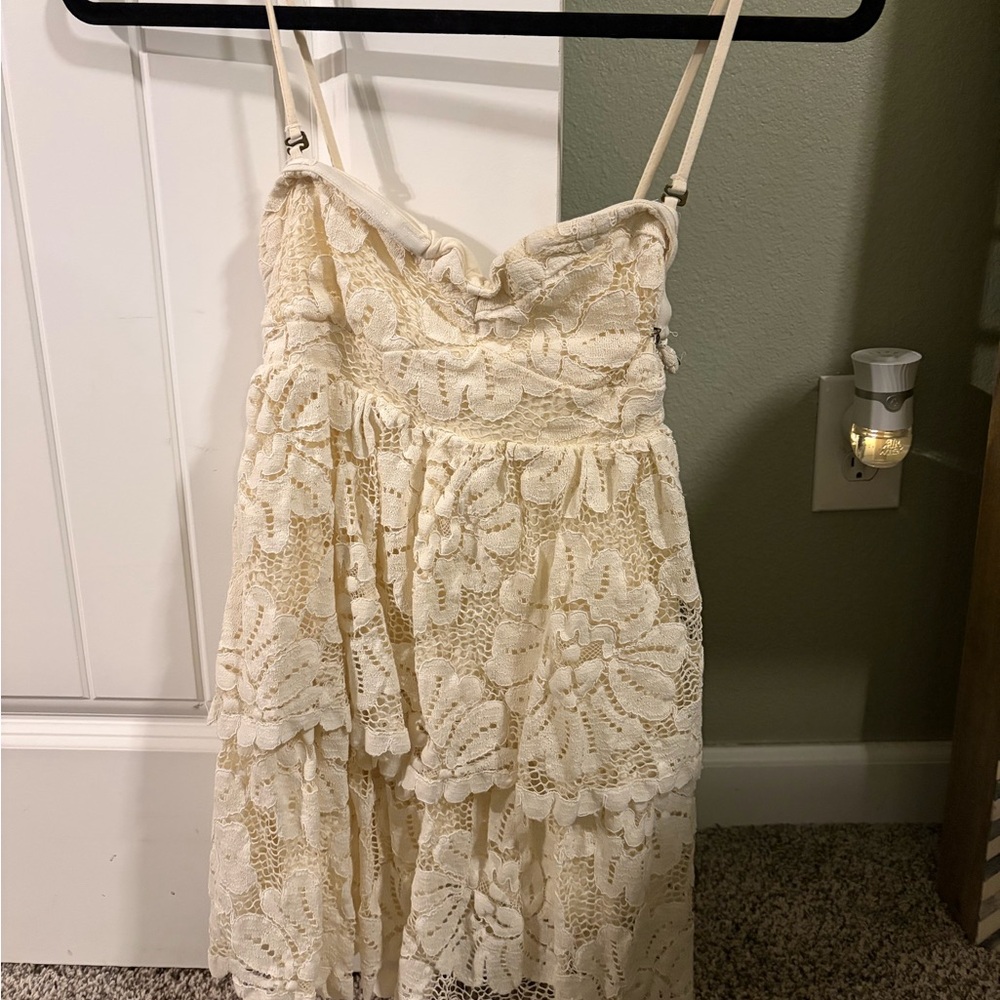 Anthropologie Maeve Cream Dress